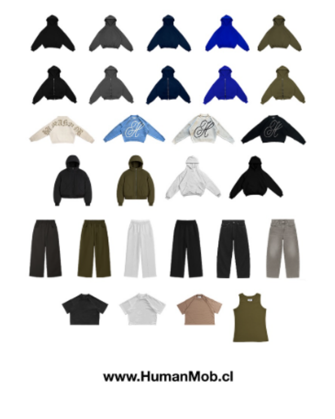 Ropa de la marca HumanMob.